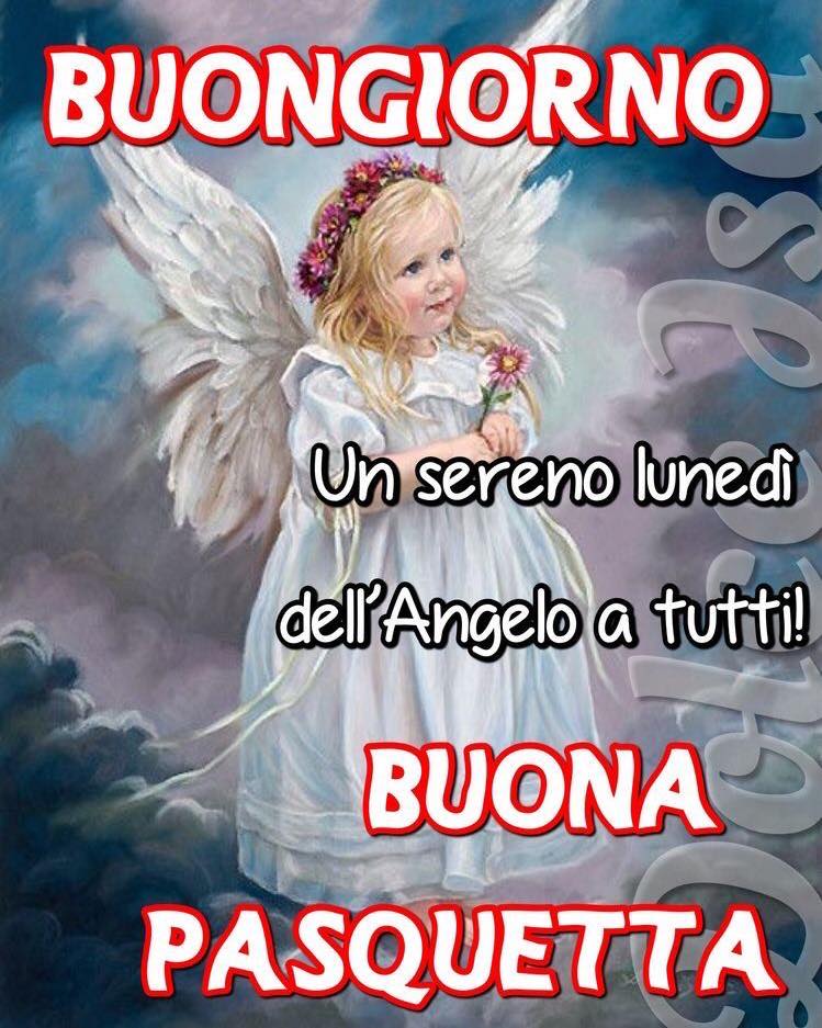 Buongiorno un sereno lunedì dell'Angelo a tutti! Buona Pasquetta