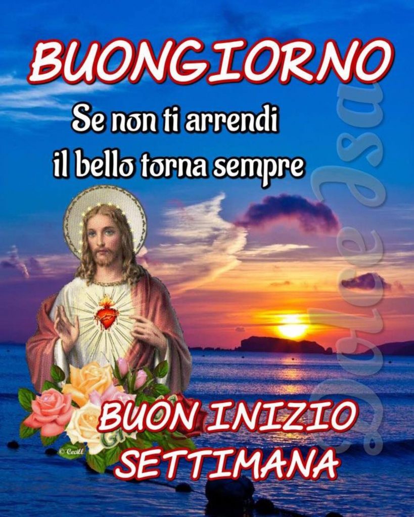 Buongiorno Se non ti arrendi il bello torna sempre Buon inizio settimana