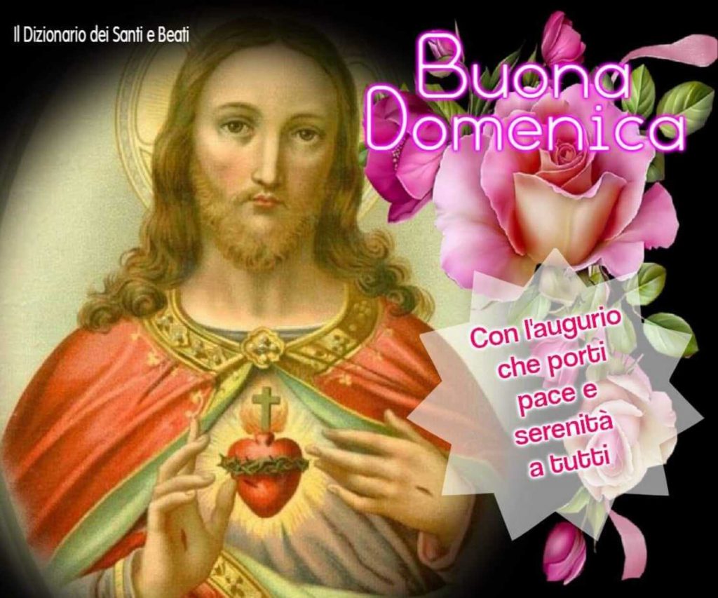 Buona Domenica con l'augurio che porti pace e serenità a tutti