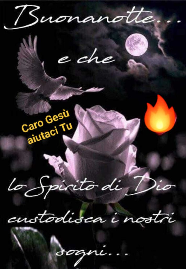 Buonanotte e che lo Spirito di Dio custodisca i nostri sogni