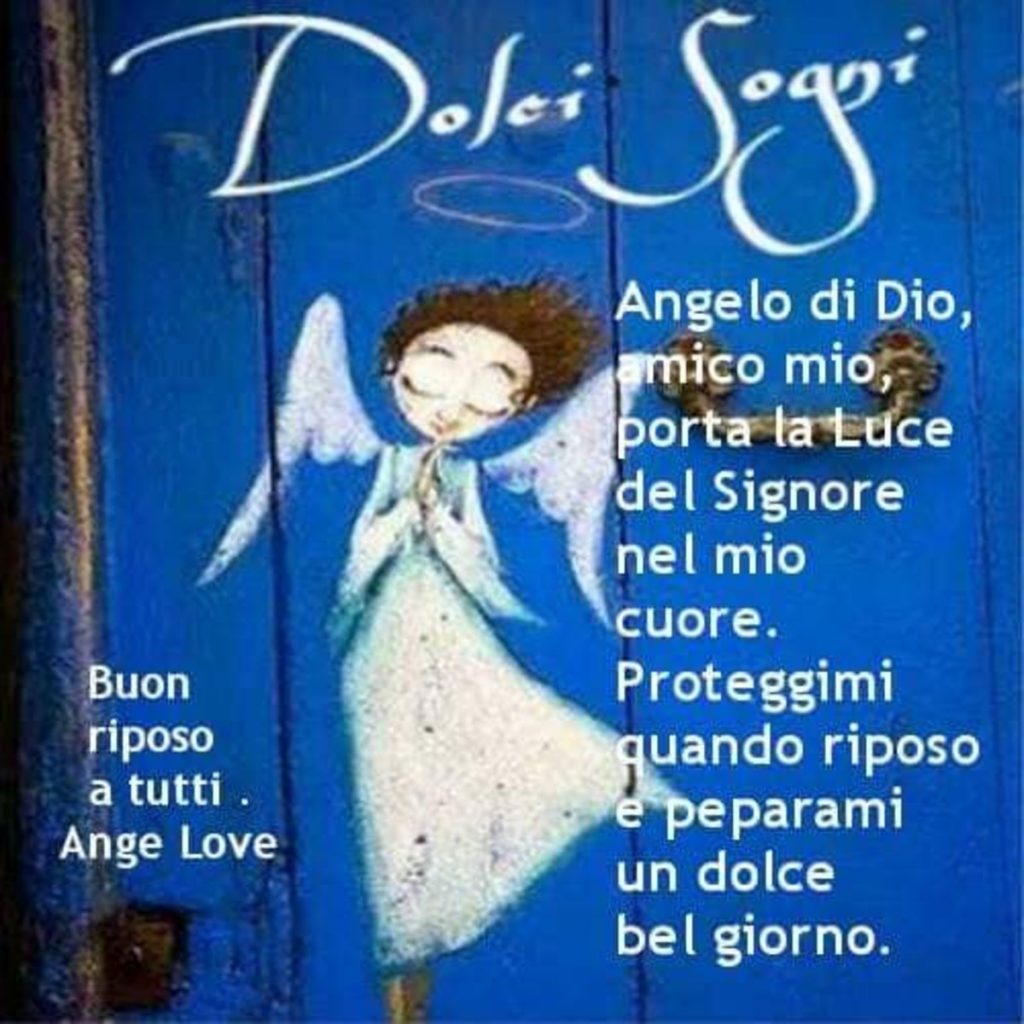 Buon riposo a tutti preghiera
