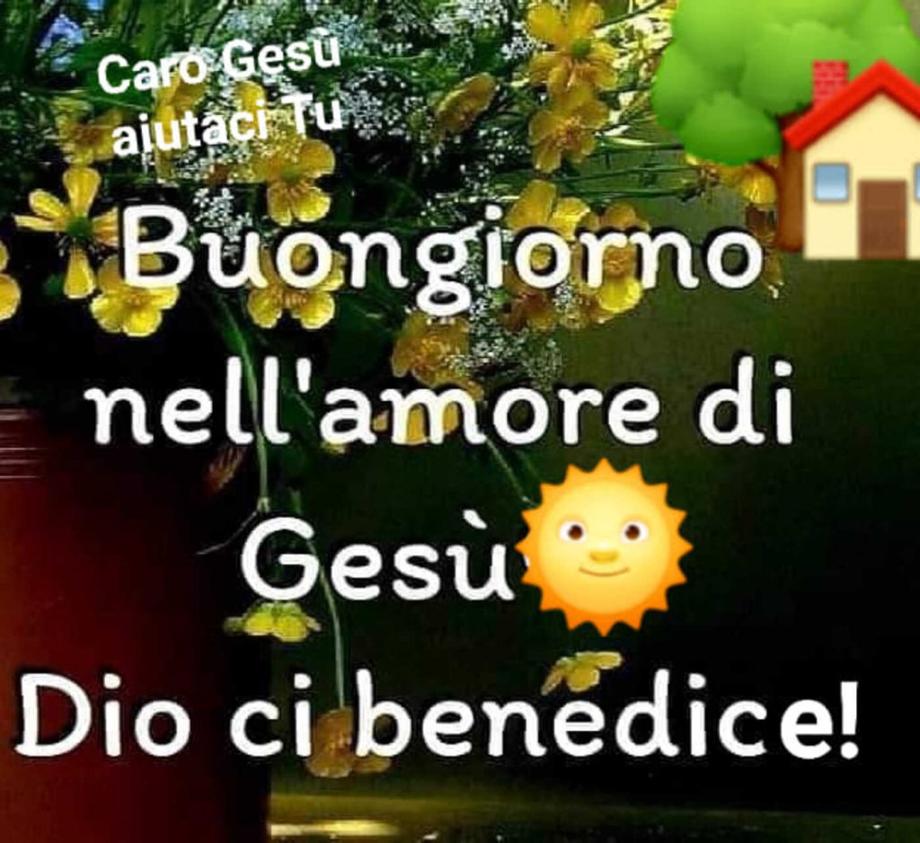 Buongiorno nell'amore di Gesù Dio ci benedice!
