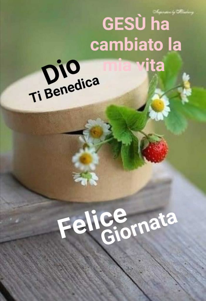 Dio ti benedica Felice Giornata