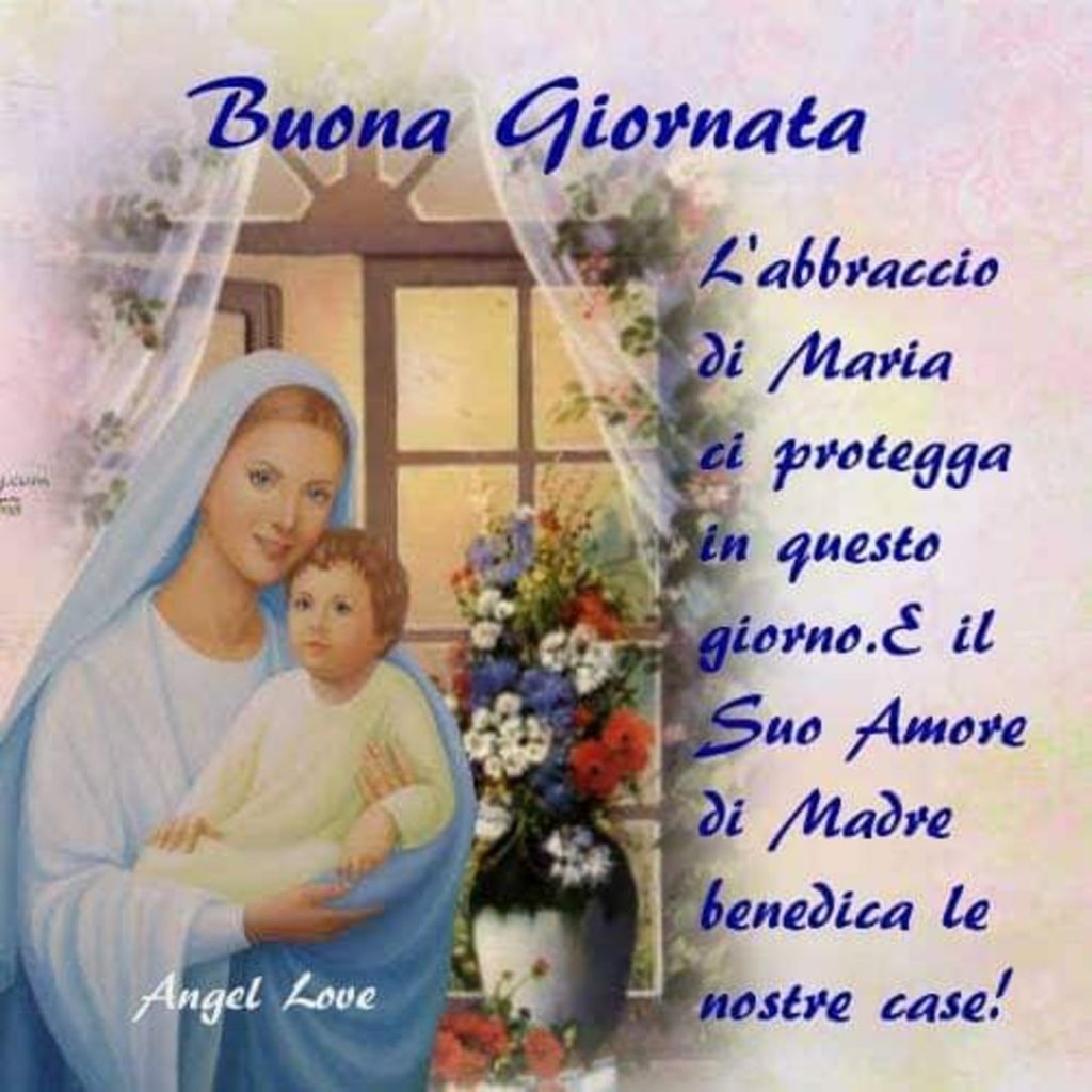 Buona L'abbraccio di Maria ci protegga in questo giorno. E il Suo Amore di MAdre benedica le nostre case!