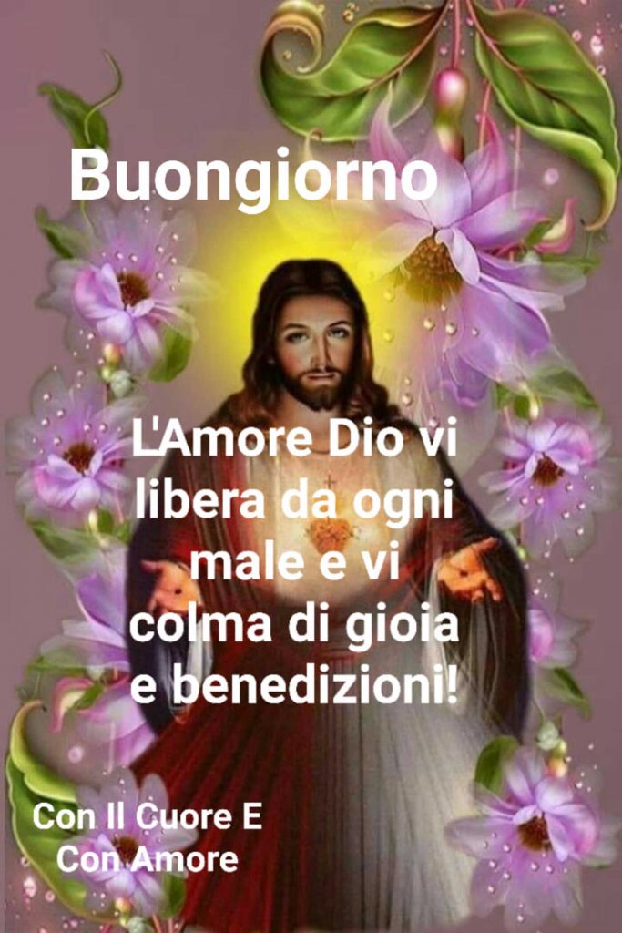 Buongiorno. L'amore di Dio vi libera da ogni male e vi colma di gioia e benedizioni!