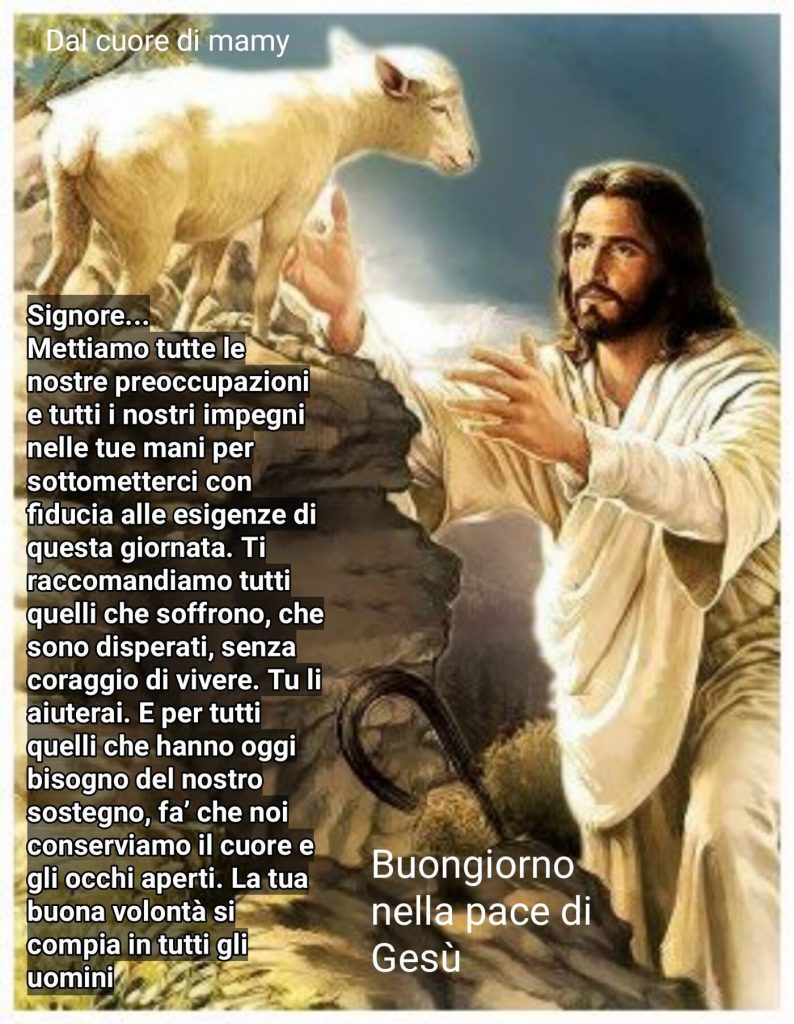 immagini di buongiorno con Gesù