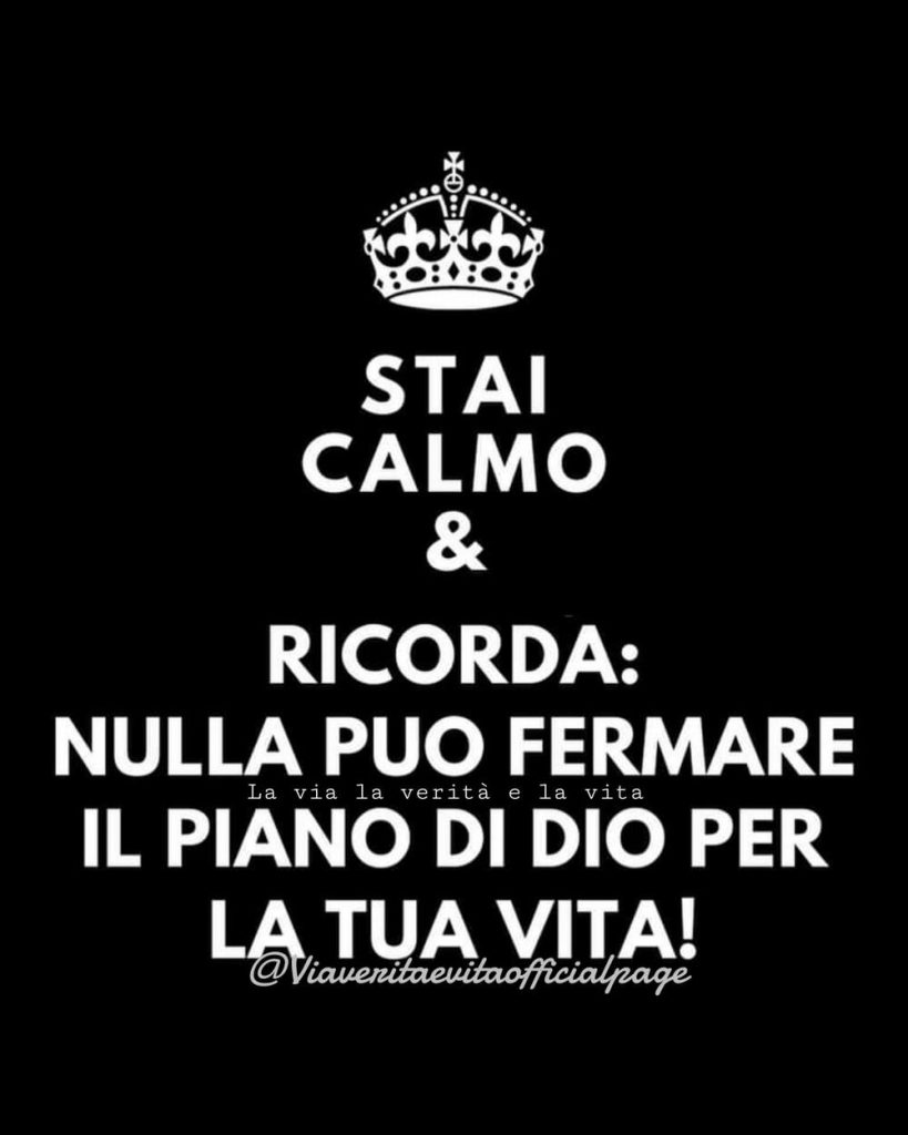 Stai calmo e ricorda: Nulla può fermare il piano di Dio per la tua vita!