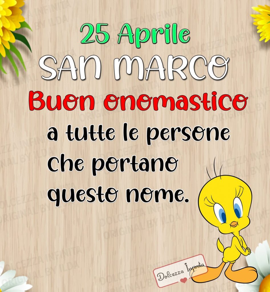 25 Aprile San Marco Buon onomastico a tutte le persone che portano questo nome