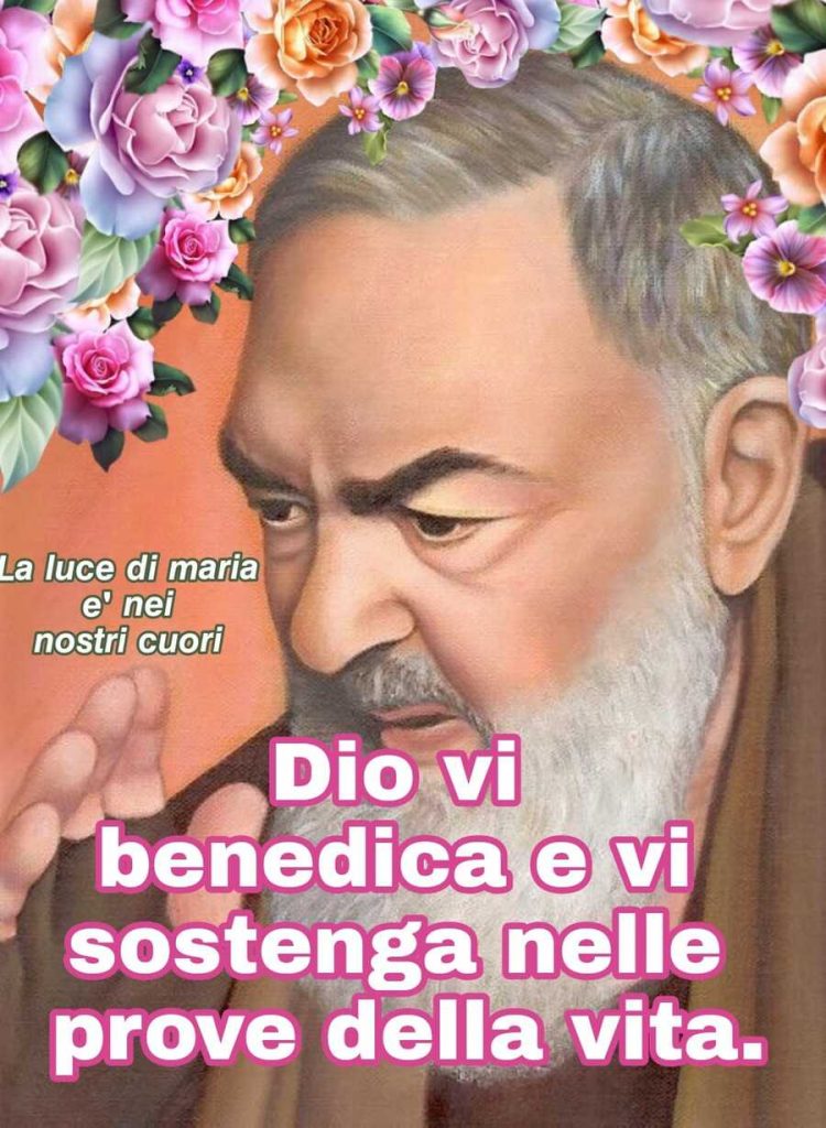 Dio vi benedica e vi sostenga nelle prove della vita.