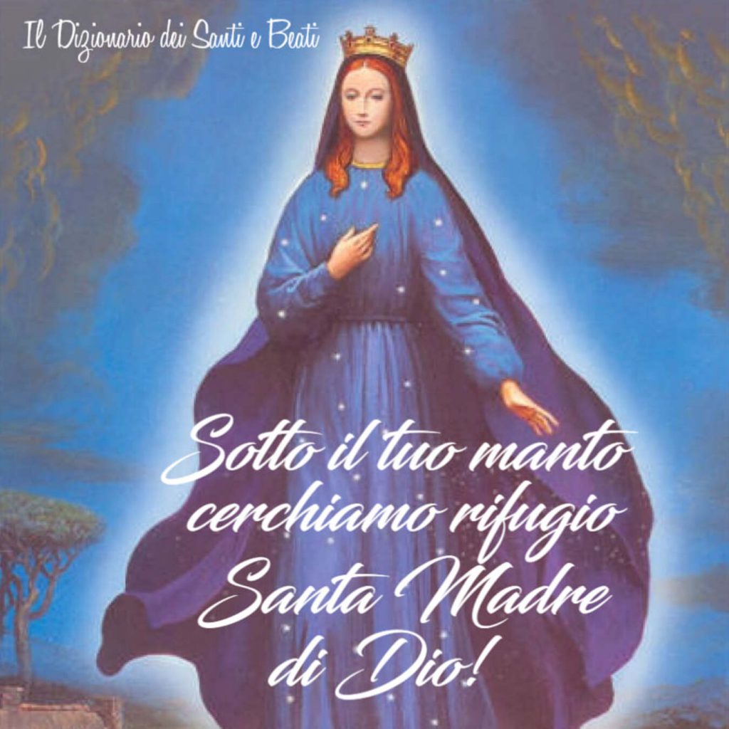 Sotto il tuo manto cerchiamo rifugio Santa Madre di Dio