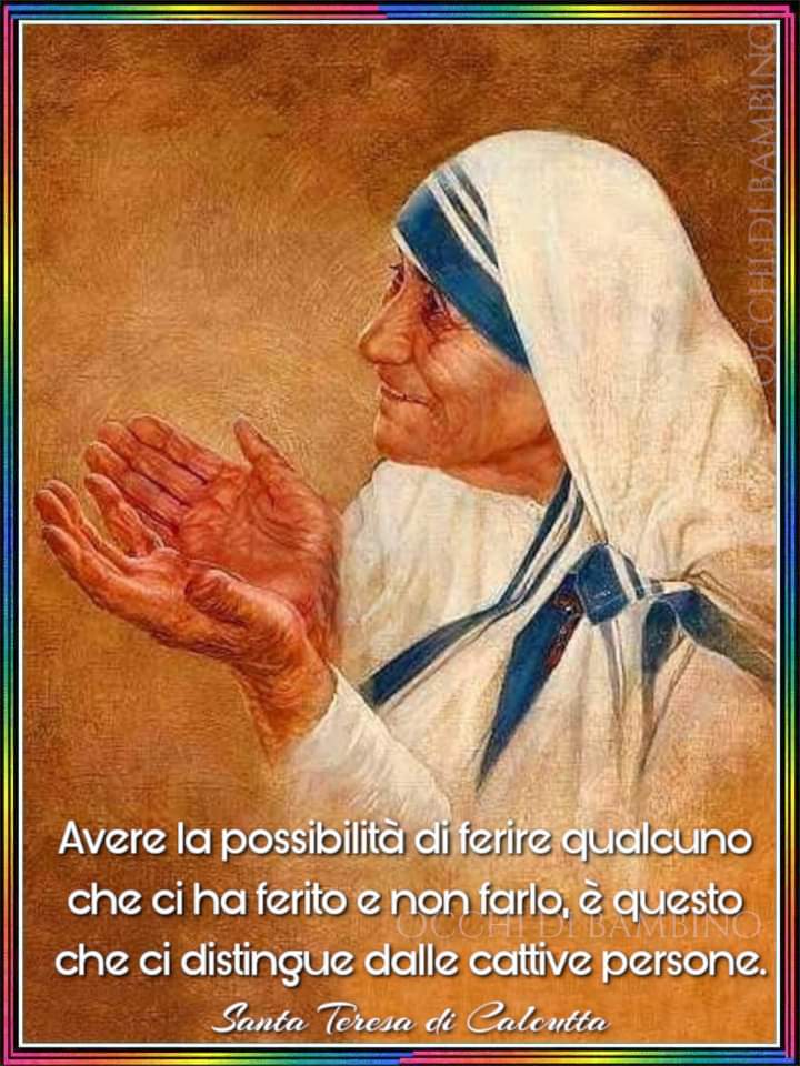 Avere la possibilità di ferire qualcuno che ci ha ferito e non farlo, è questo che ci distingue adalle cattive persone
