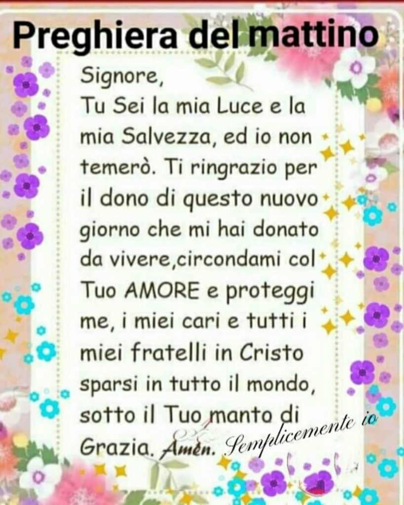 Preghiera del mattino