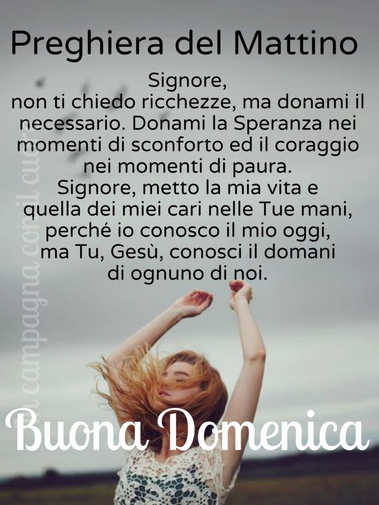 Preghiera del Mattino Buona Domenica