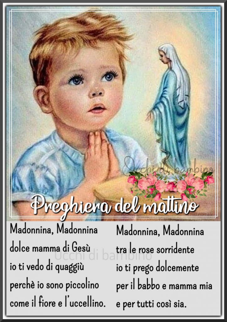 Preghiera del mattino alla Madonna