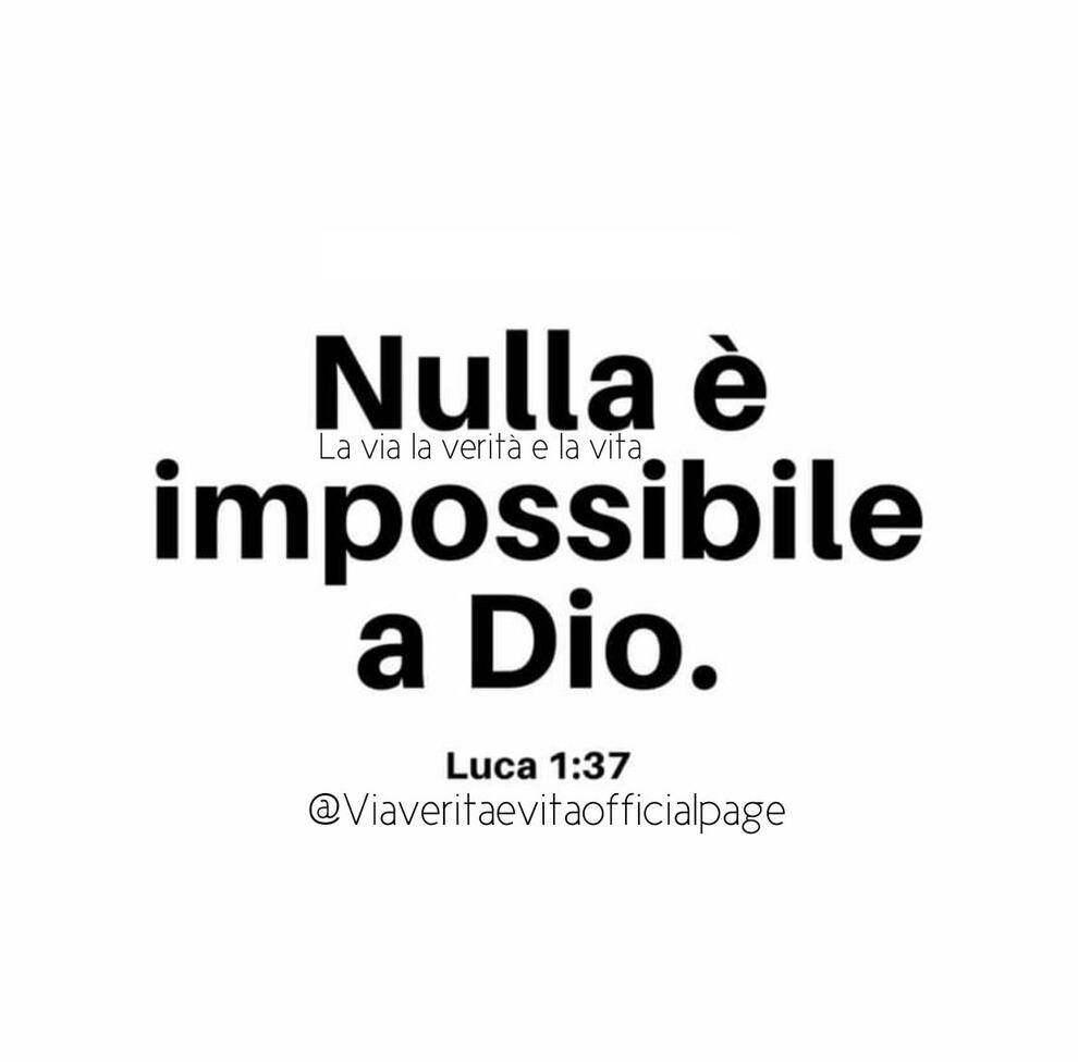 Nulla è impossibile a Dio Luca1:37