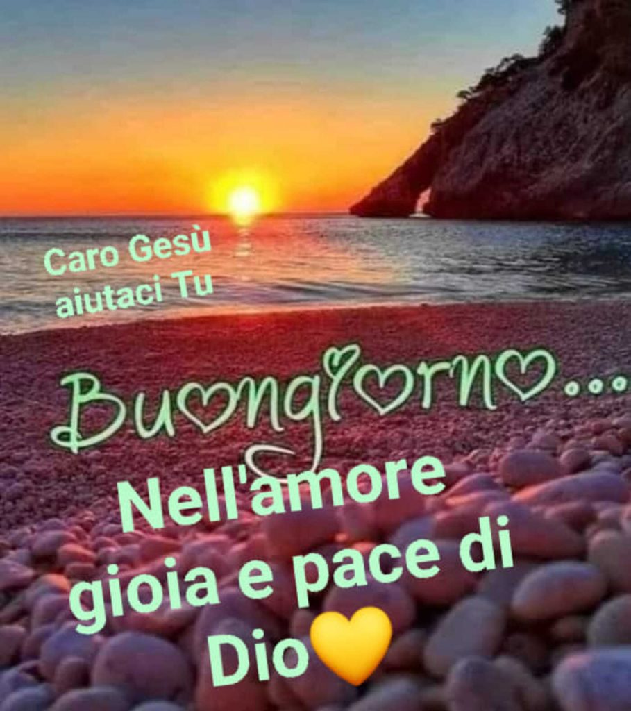 Buongiorno nell'amore gioia e pace di Dio