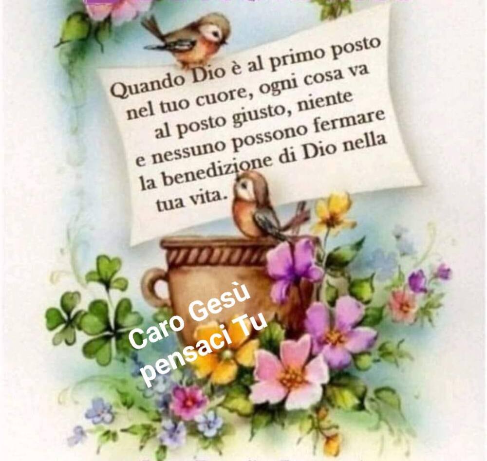 Quando Dio è al primo posto nel tuo cuore, ogni cosa va al posto giusto, niente e nessuno possono fermare la benedizione di Dio nella tua vita