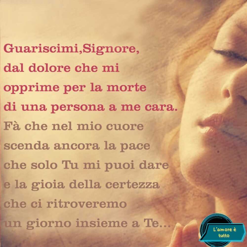 Guariscimi Signore dal dolore che mi opprime...