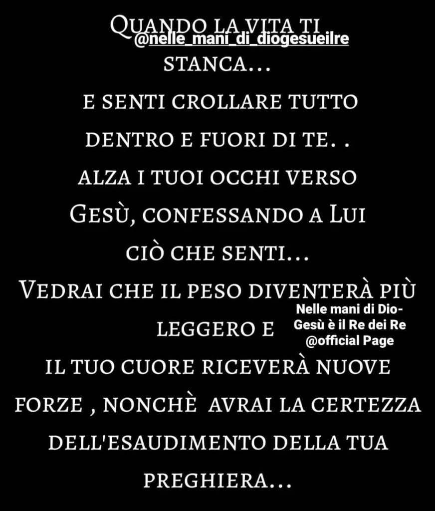 Quando la vita ti stanca...
