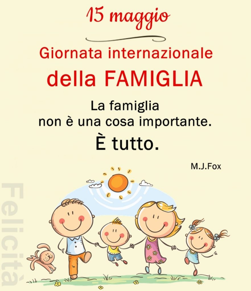 15 maggio giornata internazionale della famiglia 