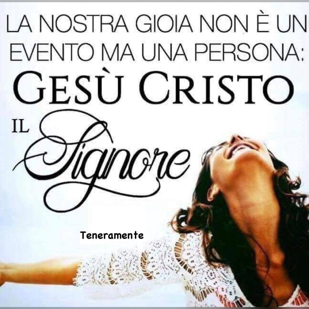 La nostra gioia non è un evento ma una persona: Gesù Cristo il Signore