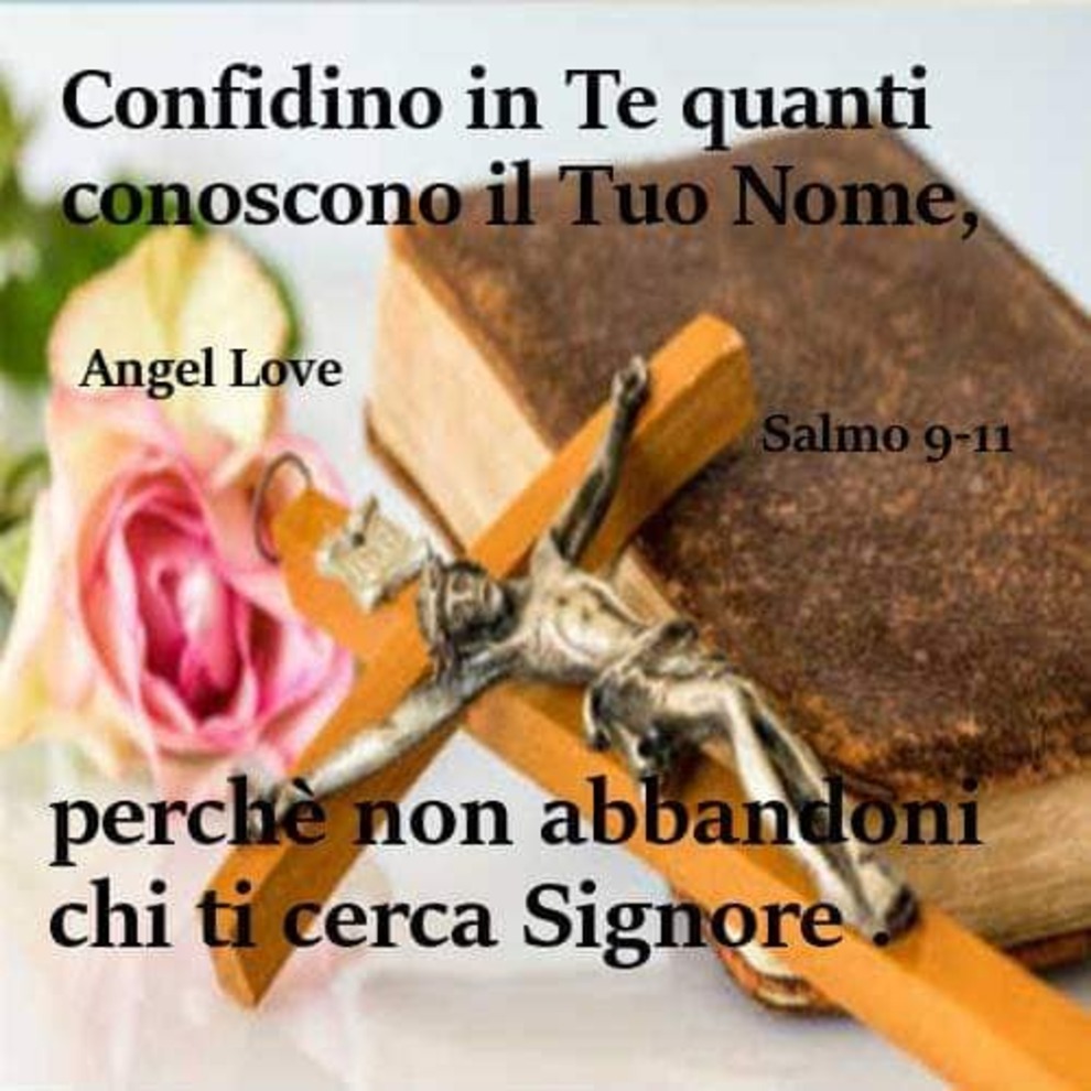 Confidino in Te quanti conoscono il Tuo Nome perché non abbandoni chi ti cerca Signore (Salmo 9-11)