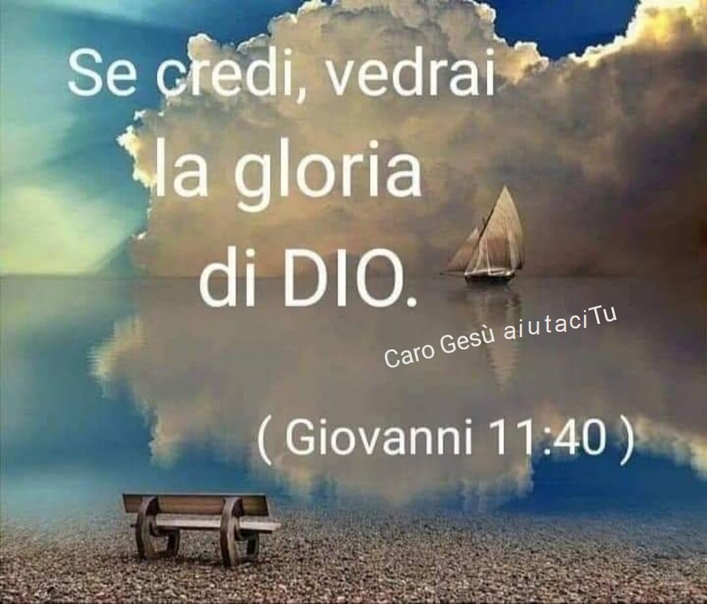 Se credi, vedrai la gloria di Dio (Giovanni 11:40)