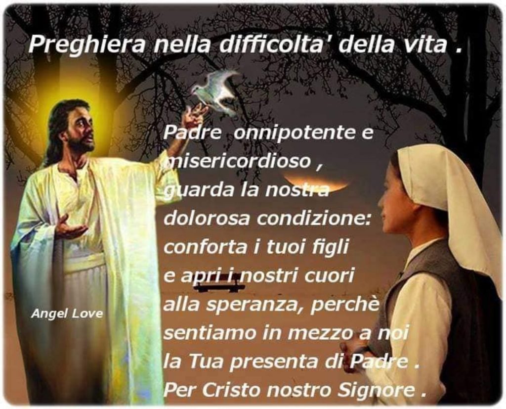 Preghiera nella difficoltà della vita