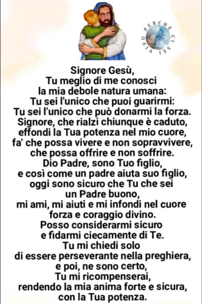 Preghiera al nostro Signore Gesù