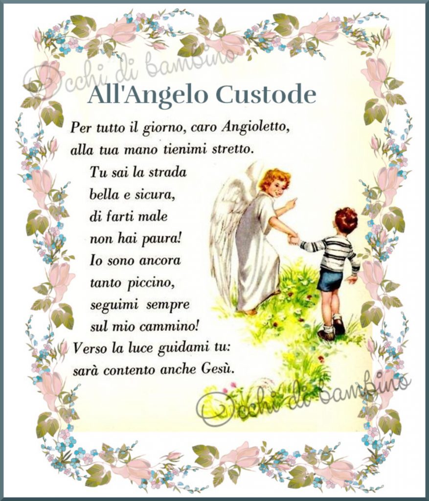 Preghiera all'Angelo custode