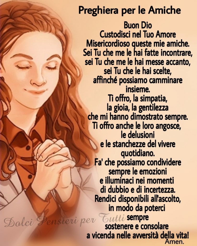 Preghiera per le Amiche