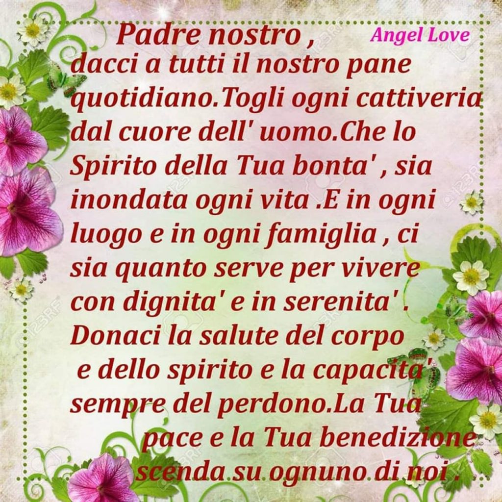 Preghiera al Padre Nostro